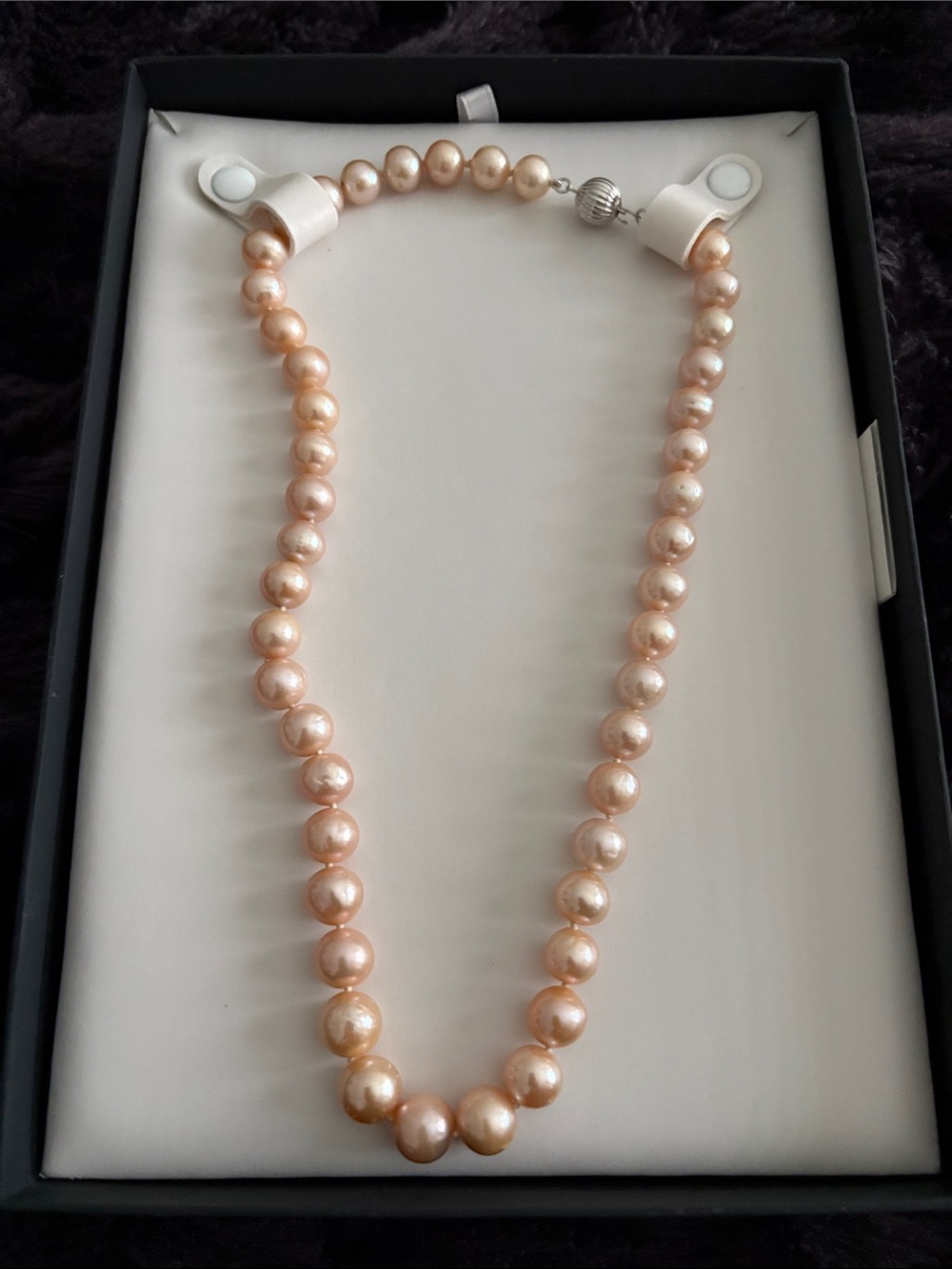 Classic Peach Pearl Necklace - Women Jewelry